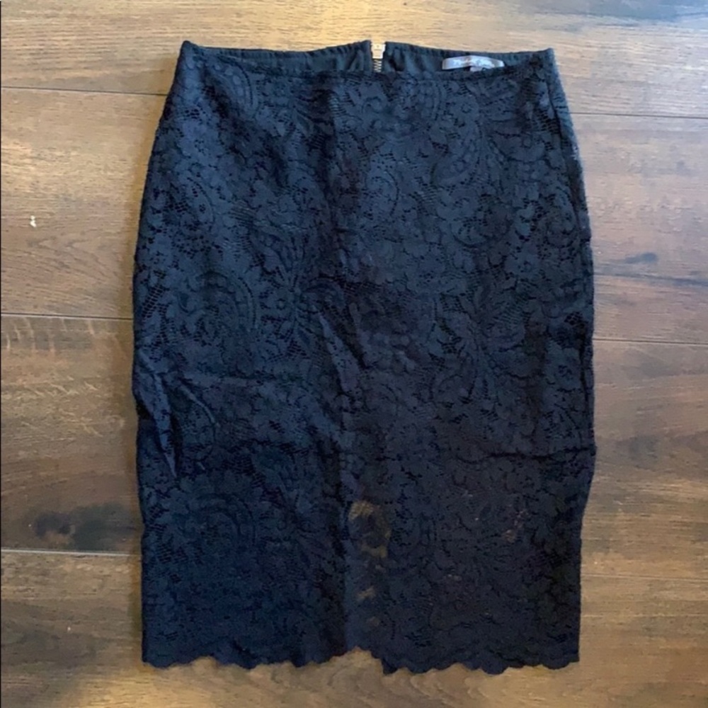 Michael Stars Black Lace Pencil Skirt; Size XS